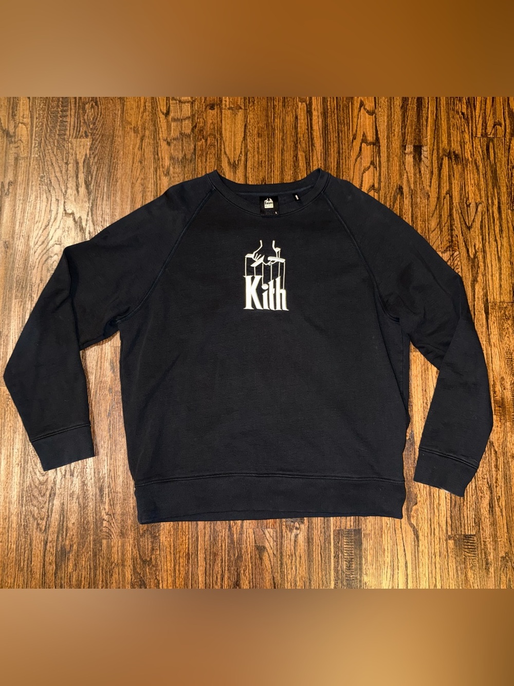 KITH X The Godfather Puppet Logo Embroidered Crewneck Sweatshirt Size Large